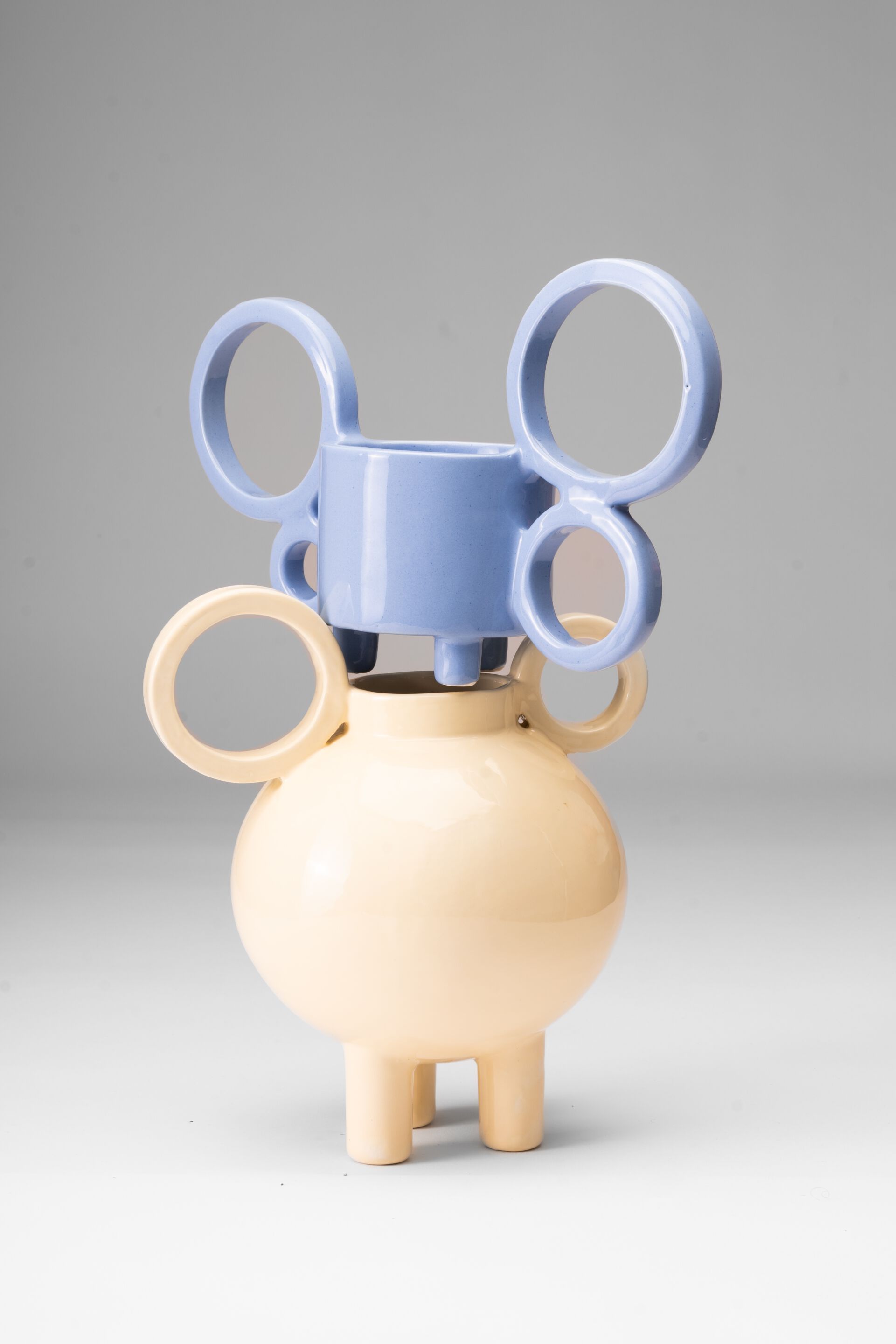 Керамическая ваза ручной работы Paolo Santangelo картезианская ARCH-00105026