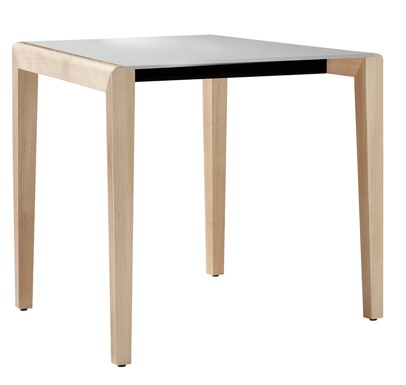 Dalton 614 Стол с каркасом из ясеня и столешницей из цельного ламината HPL. Et al. Dalton