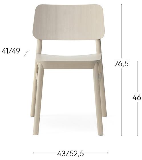 Billiani Стул из бука Drum 070 - Вид №2