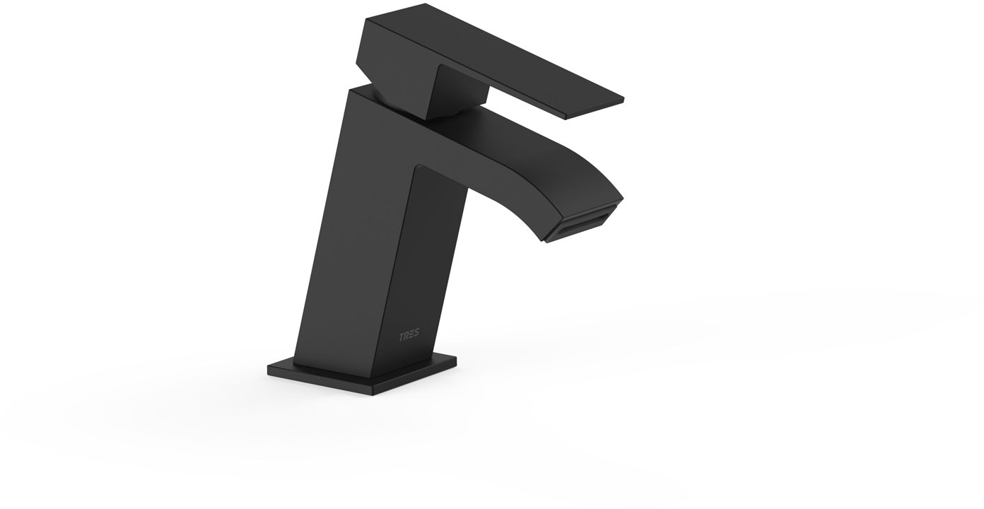Наклонный смеситель для умывальника CUADRO с одной ручкой-00620101NM TRES