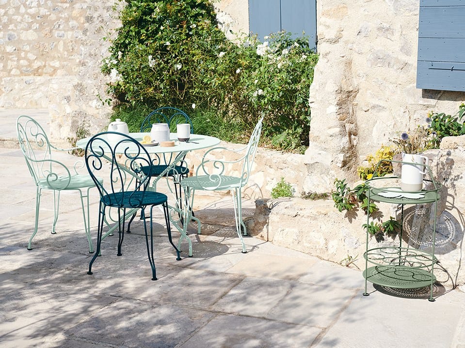 Стальной штабелируемый садовый стул с подлокотниками Fermob ARCH-00151281 - Вид №1