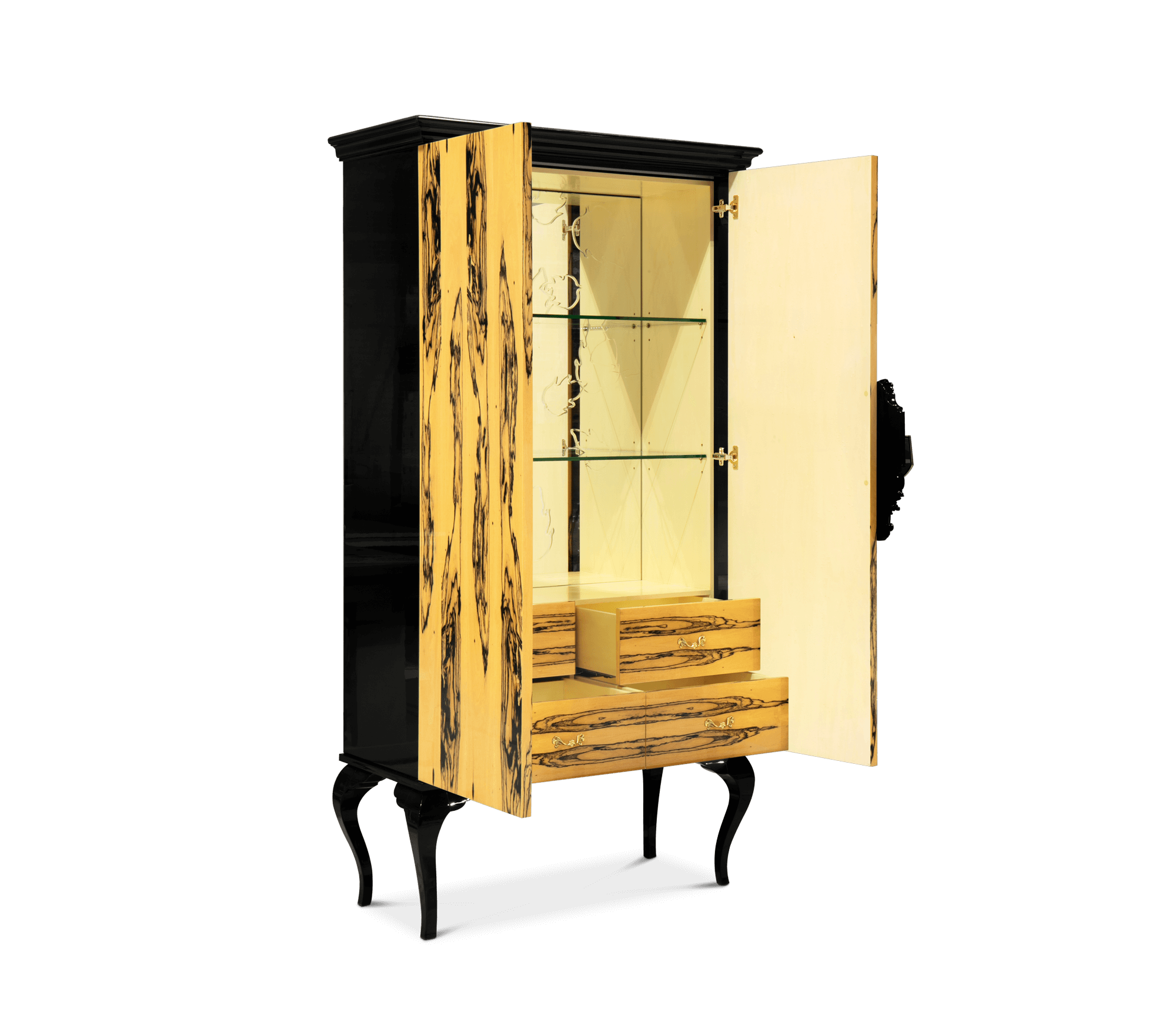 0-208 Королевский кабинет Гуггенхайма из черного дерева Boca Do Lobo  - Вид №4