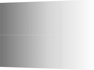 BY 1535 Зеркальная плитка с фацетом 15 mm - комплект 6 шт EVOFORM Refractive