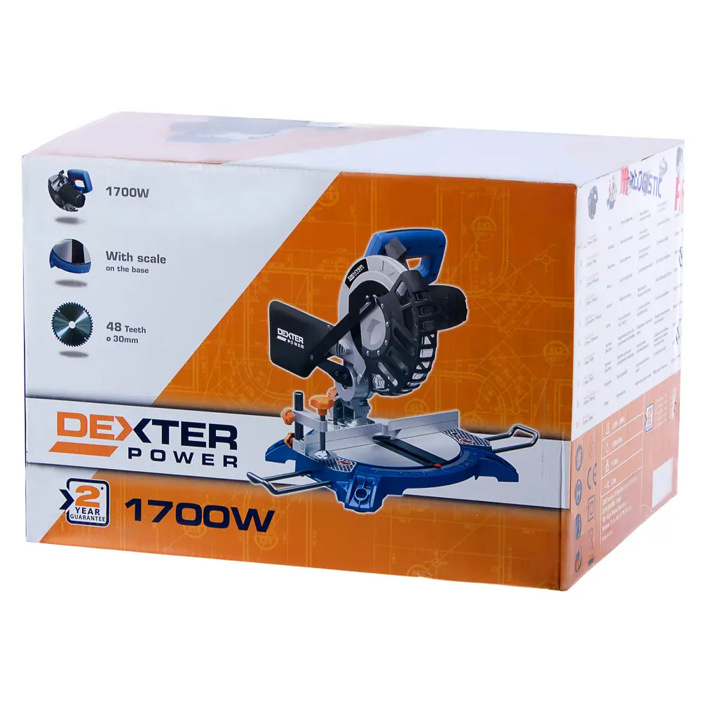 Пила торцовочная Dexter Power J1G‐ZP1‐210D, 1700 Вт 210х30 мм 17865828 STLM-2137403  - Вид №5