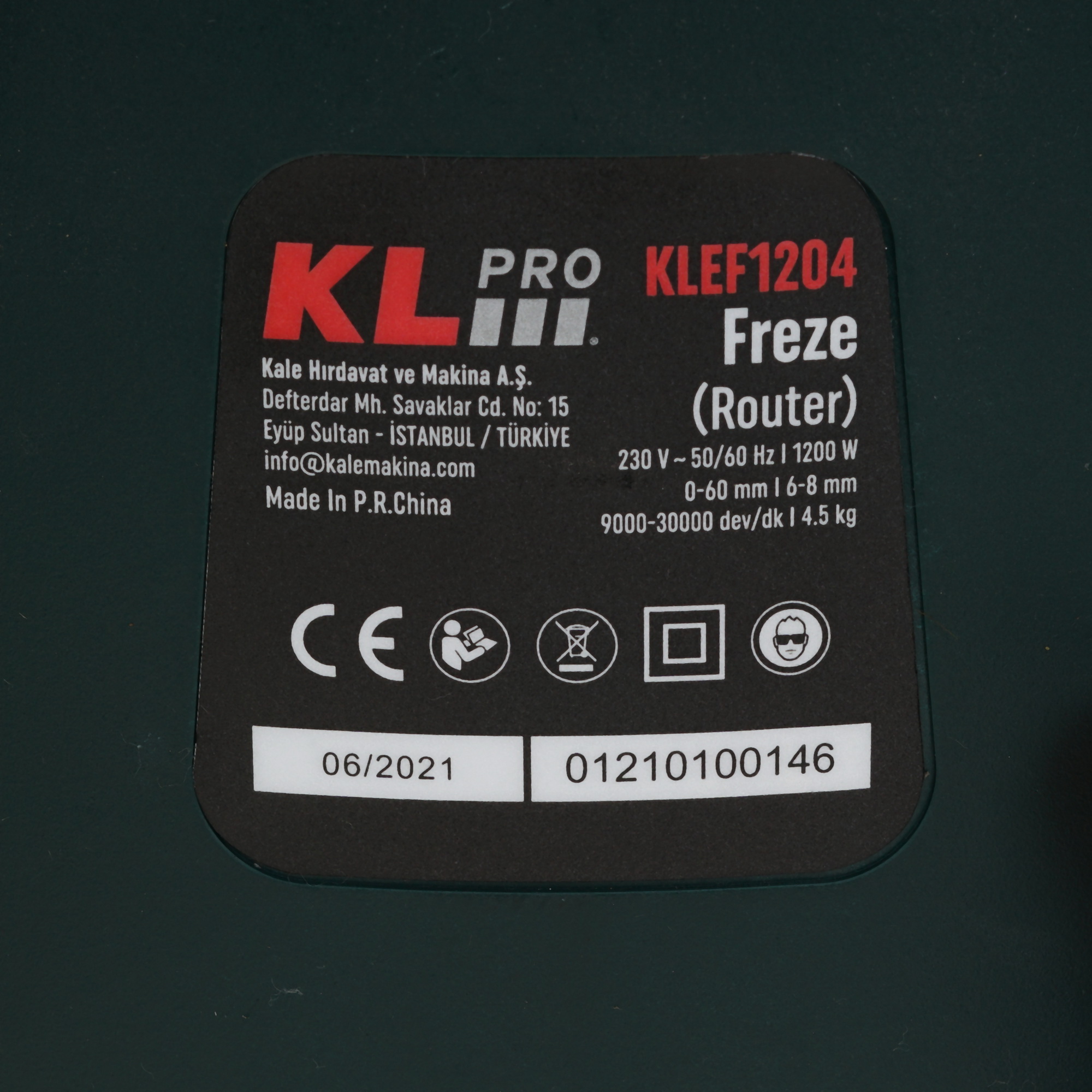 Фрезер KLPRO  KLEF1204 9150459 STDN-0142715 - Вид №3