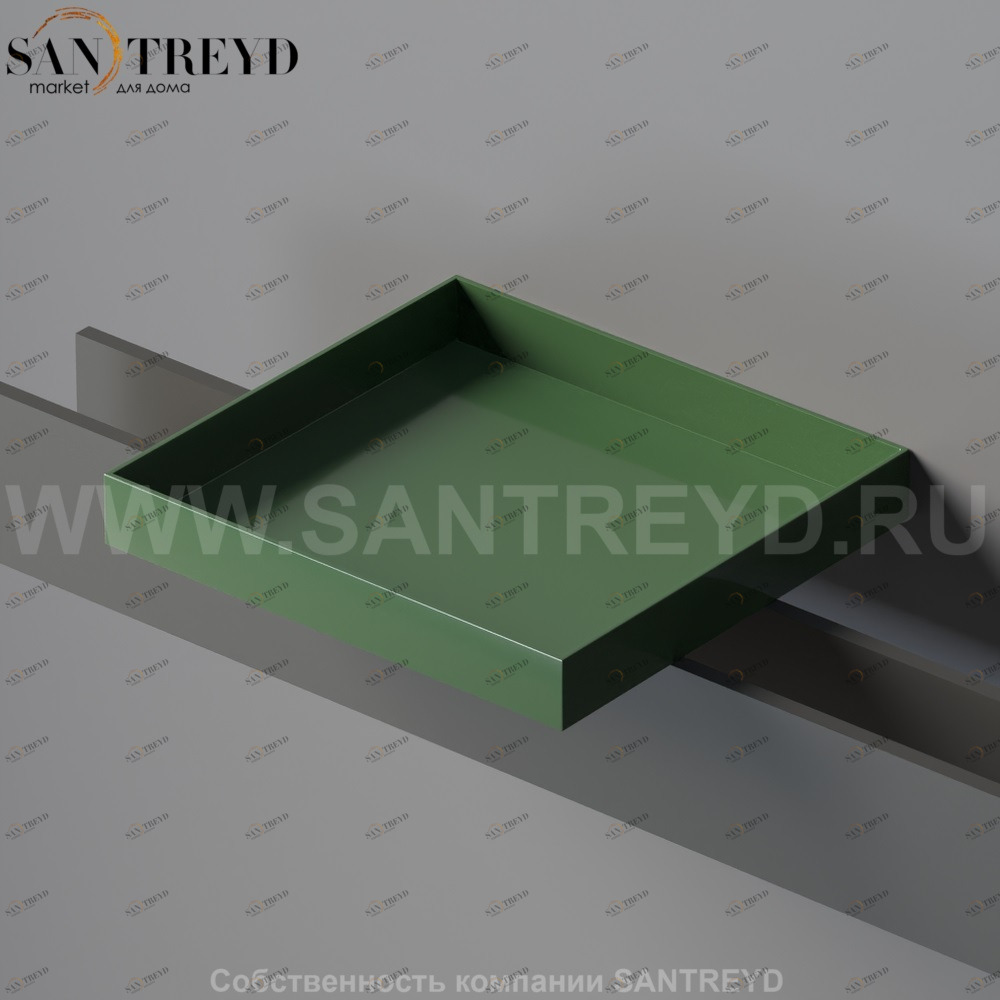 RIGO Лоток глянцевый зеленый ARIGV44VI Agape