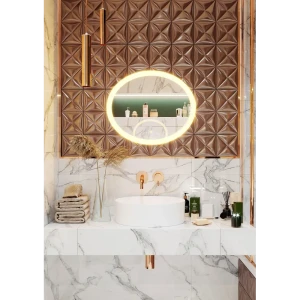 Зеркало для ванной Omega Glass Тип 3 SD673 с подсветкой 80x60 см овальное