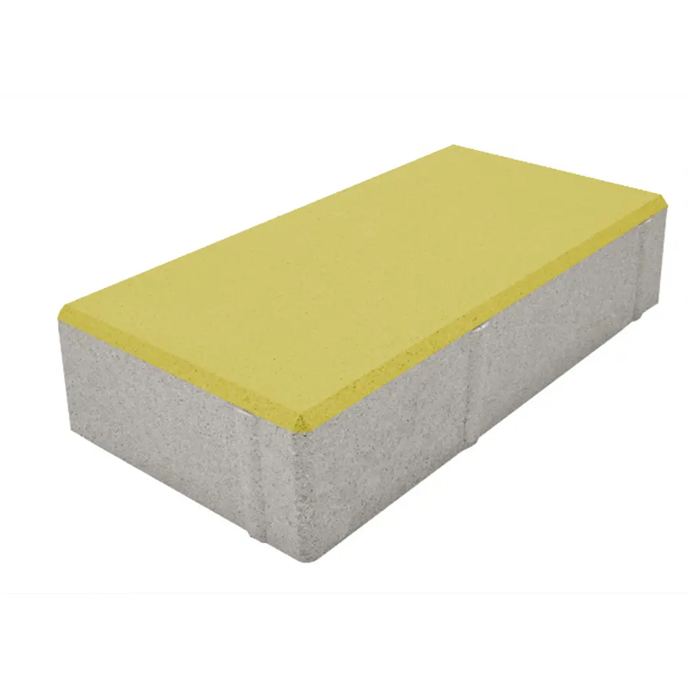 Плитка тротуарная Призма 200x100x50 мм цвет желтый 85263179 STLM-2199230 Santreyd 