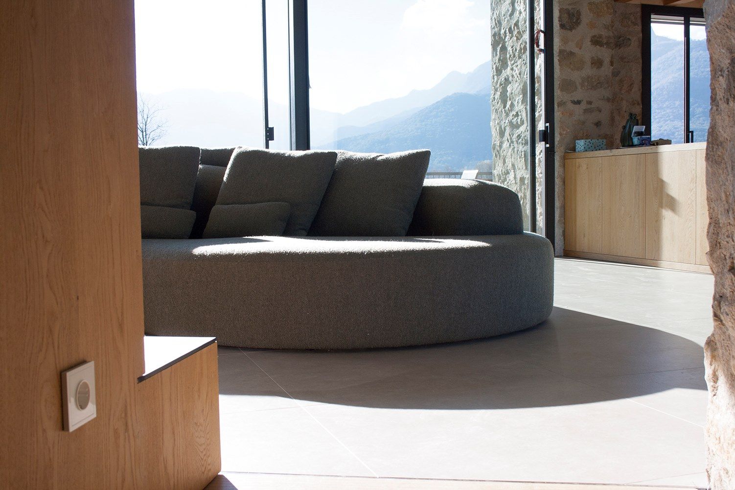 Двусторонняя изогнутая ткань диван CREARTE COLLECTIONS Lab Organic ARCH-00112827 - Вид №12