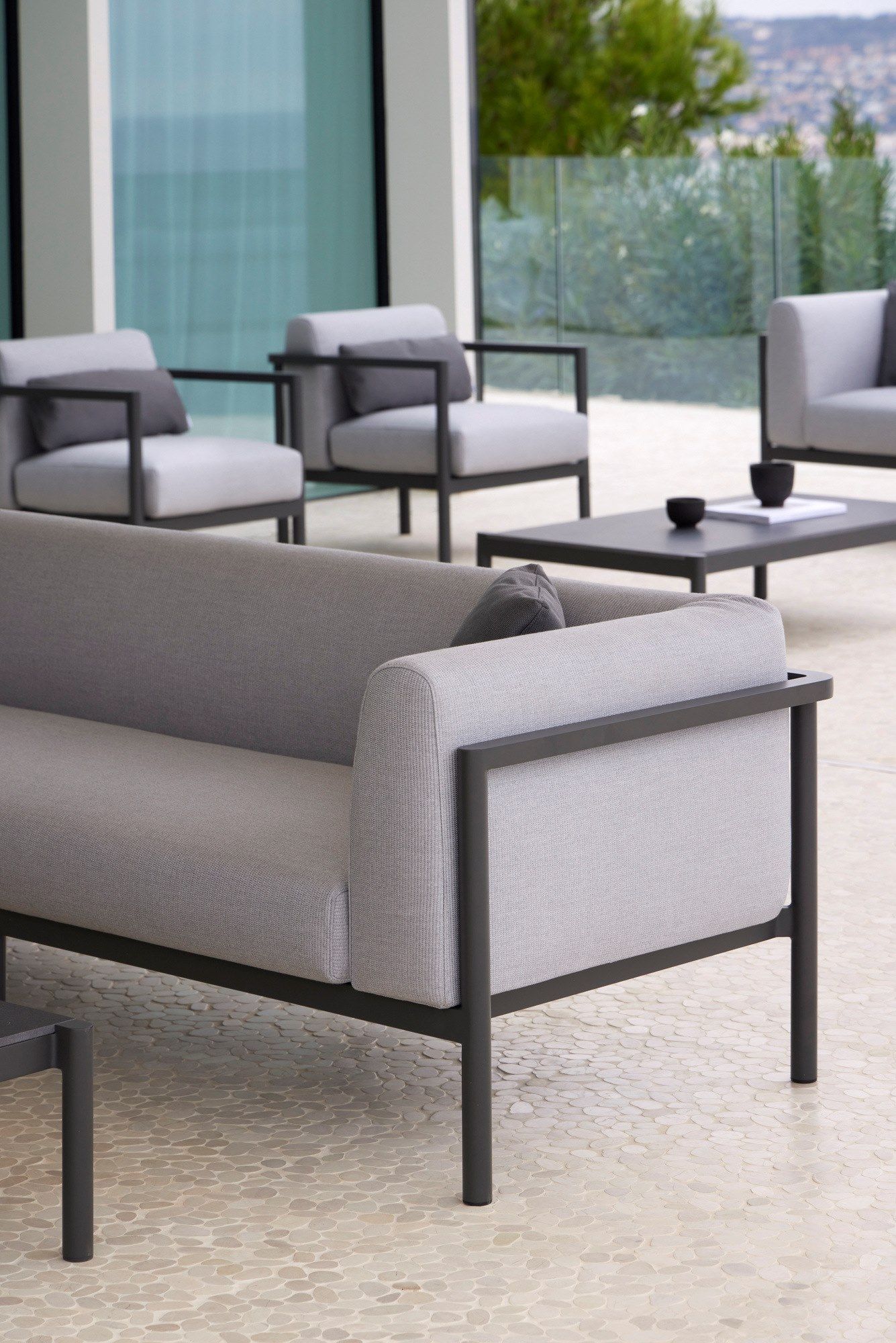 3-местный тканевый садовый диван POINT Origin ARCH-00097710 - Вид №4