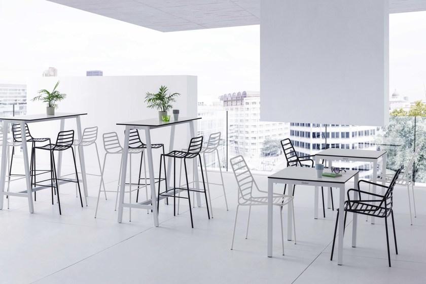 GABER Садовый стул из окрашенного металла с подлокотниками Link sun-id-1361354 - Вид №4