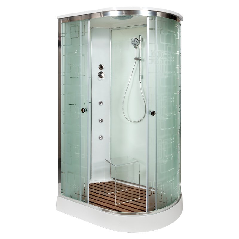 ЕМ4515 стандартная Душевая кабина DETO Серия EM ЕМ1512 L с гидромассажем (гм.)