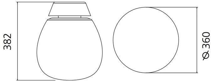Artemide Настенный светильник / потолочный светильник из дутого стекла Empatia sun-id-1356877 - Вид №7