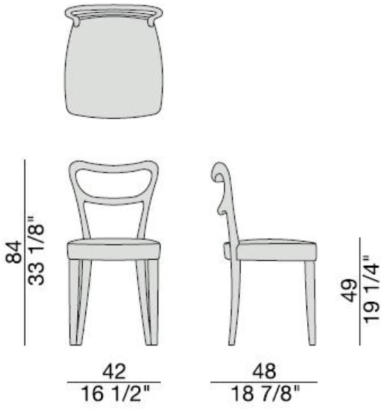 Porada Стул из массива дерева Iron sun-id-1353156 - Вид №1
