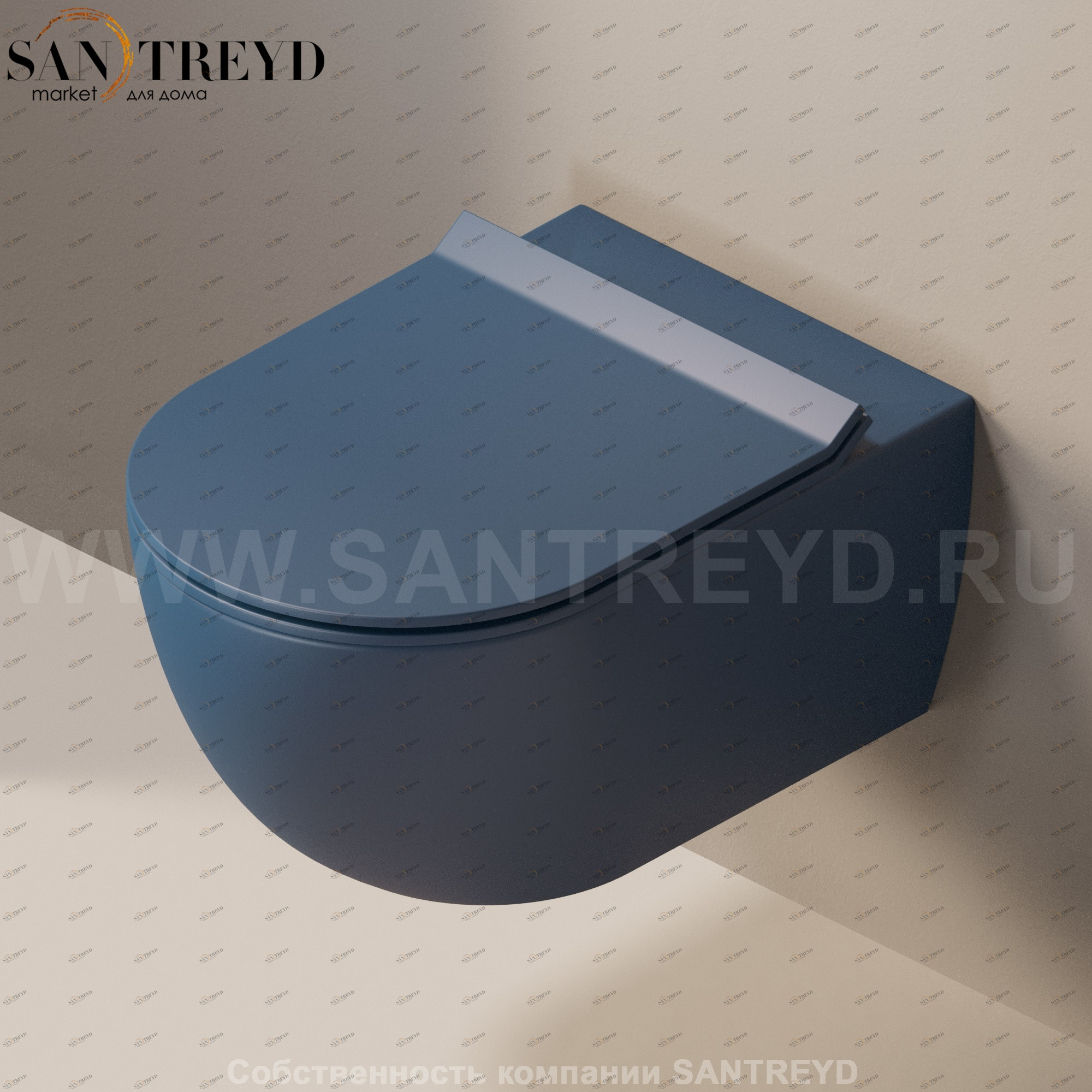 AP118G7016 Подвесной унитаз настенный Синий Ceramica Flaminia App Италия