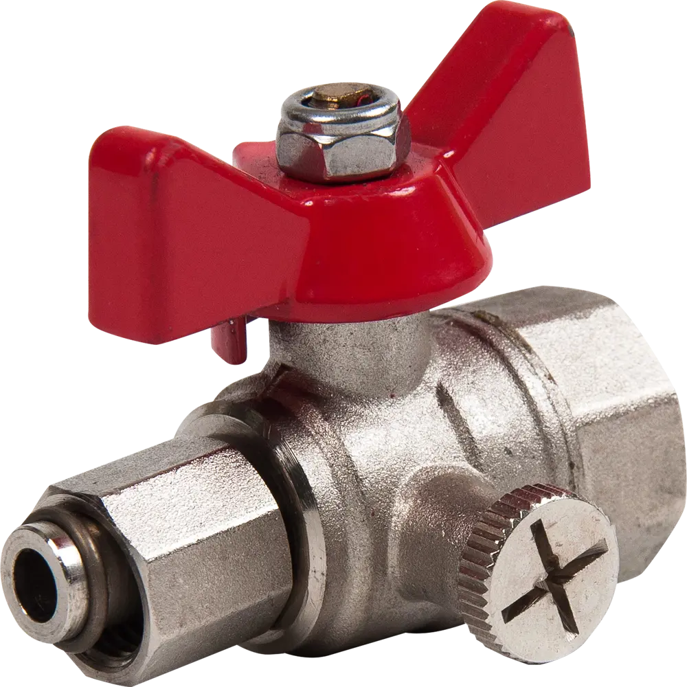 Шаровой кран Valtec для манометра 1/2"×1/4" с внутренней резьбой 82491096 STLM-0028445