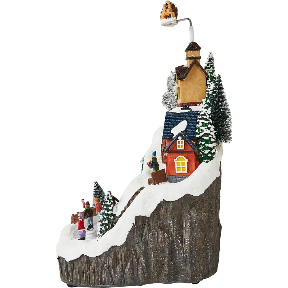 87547209 Композиция новогодняя светодиодная Каток в скалах 27x22x29 см STLM-0949518 Santreyd  - Вид №2