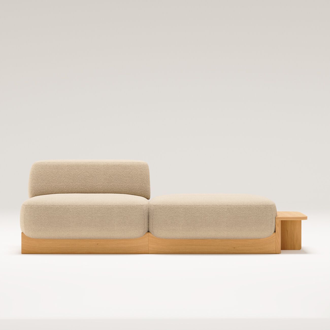 Угловой диван из ткани и дуба с шезлонгом Wewood купол ARCH-00078986 - Вид №19