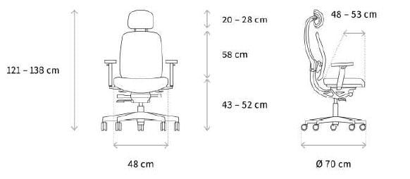 Кожаный поворотный операционный офисный стул с подголовником Wagner AluMedic ARCH-00059795 - Вид №6