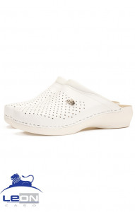62030 Сабо "Leon LIGHT" женские белые LEON  Сабо и сланцы размер 37