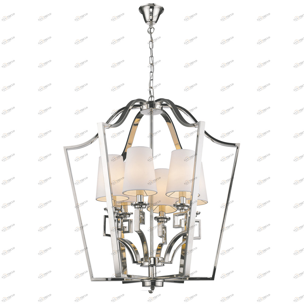 Люстра Presidential 6 от Delight Collection белая/никель KM0701P-6 DELIGHT COLLECTION ДИЗАЙНЕРСКИЕ 247060 Белый 