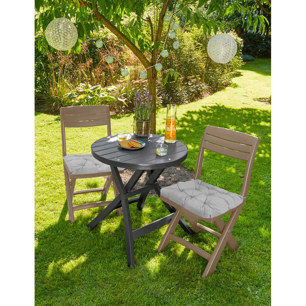 Подушка LINEN WAY для садовой мебели 44x44 см в сером цвете 85442296 STLM-0062806 - Вид №4