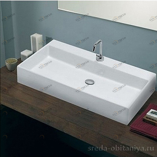 BX08042101 Накладная раковина на столешницу  овальная Disegno Ceramica 