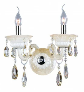 Бра ST Luce Principessa SL632.501.02 ST LUCE СВЕЧА 077036 Бежевый;прозрачный;серебро