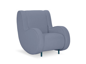 Тканевое кресло с подлокотниками