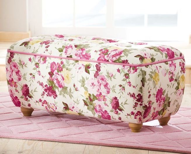 Банкетка с ящиком розовая Summer CILEK FLORA 00-3832101 Розовый Santreyd - Вид №2