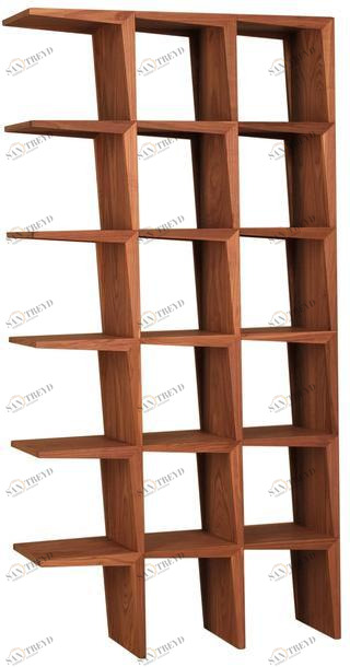 Morelato Открытый двухсторонний книжный шкаф из орехового дерева  Art. 3620/n 