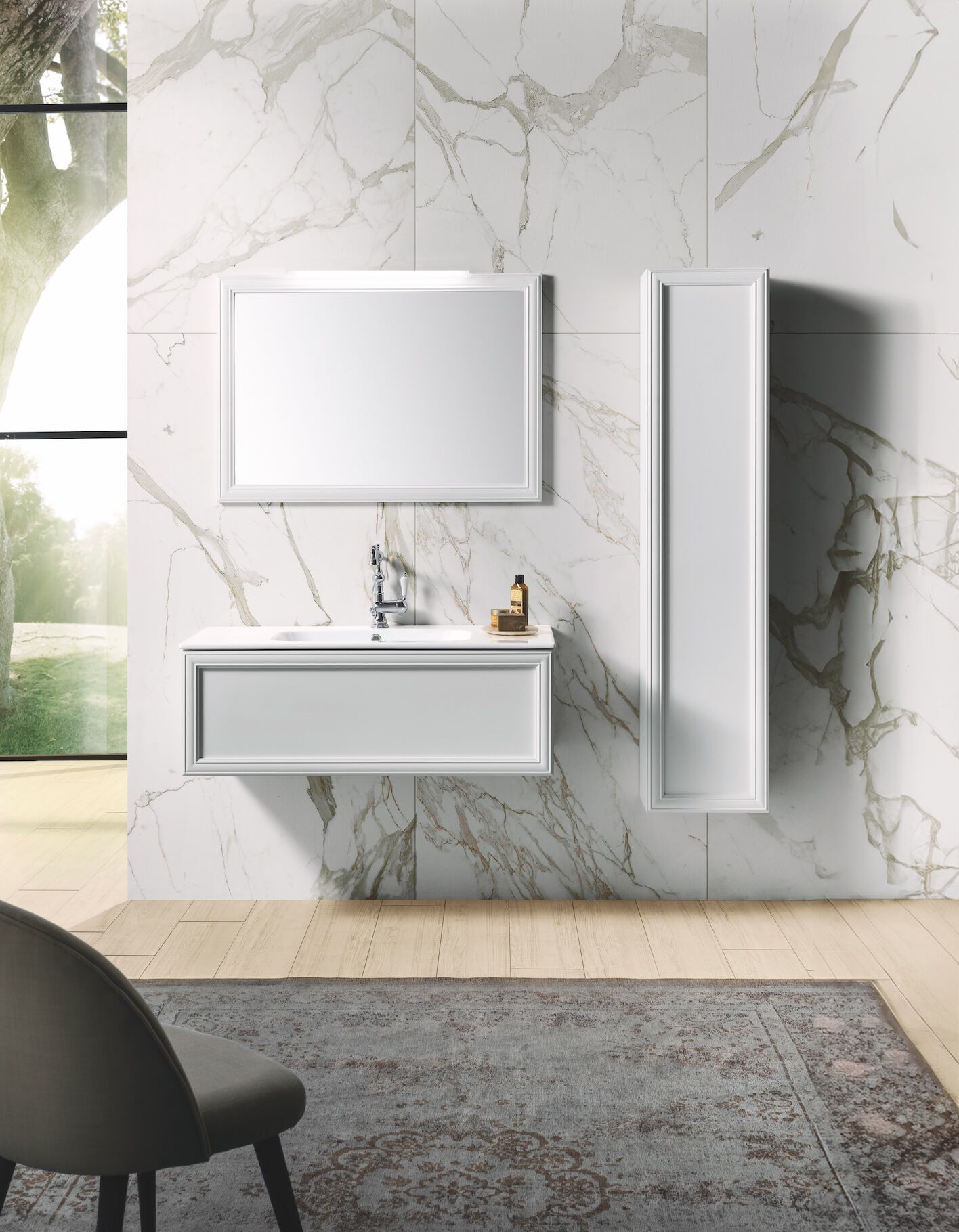 Полная мебель для ванной комнаты Gaia Mobili Contemporary ARCH-00079280 - Вид №1