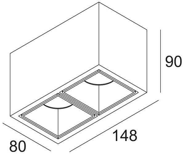 Delta Light Прямоугольный потолочный светодиодный светильник Boxy sun-id-1396885 - Вид №5