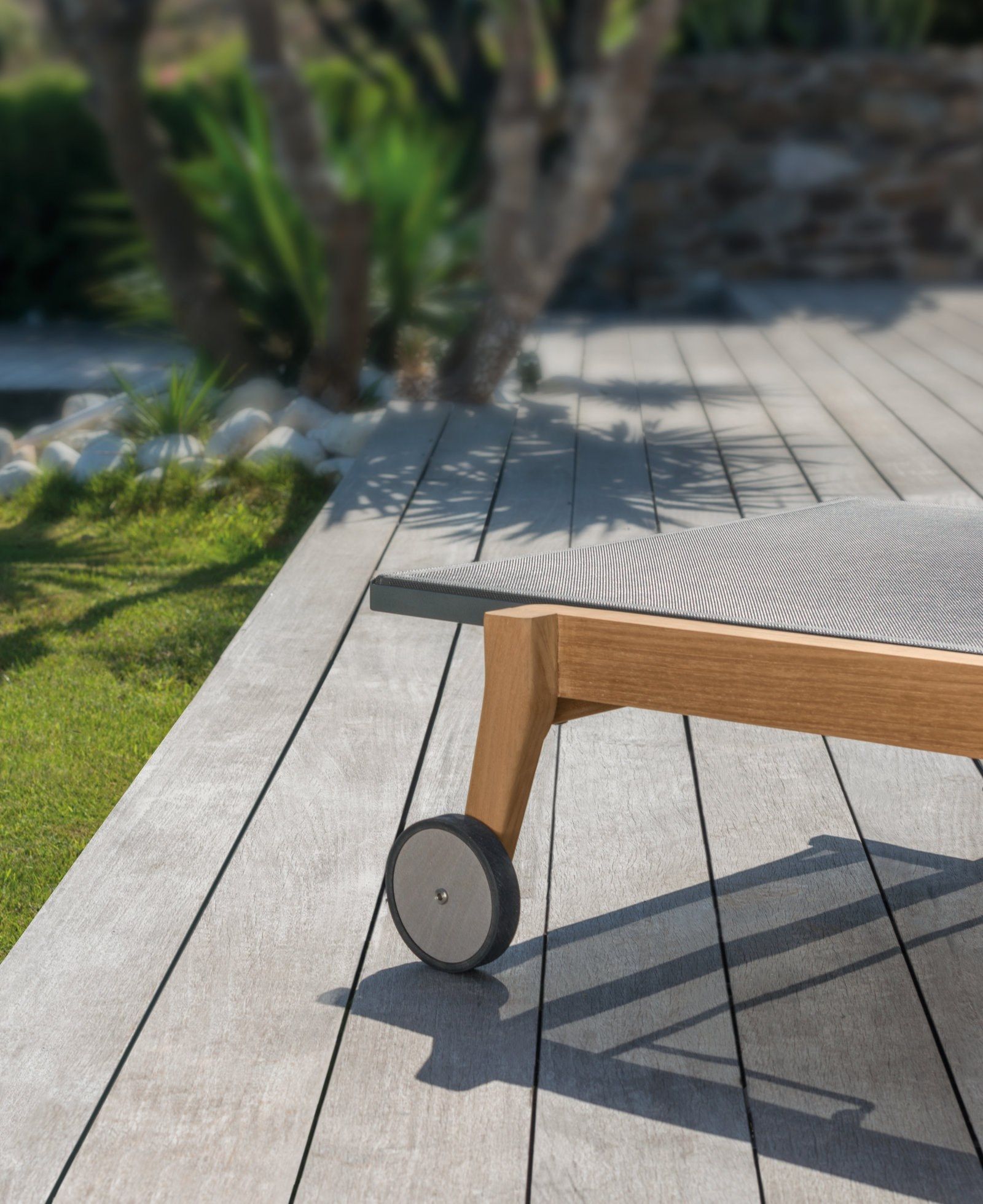 Штабелируемая Садовая кровать из текстилена Talenti Moon Teak ARCH-00128769 - Вид №2