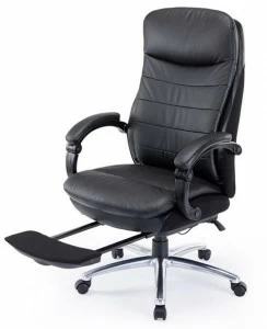 UE Chairs Кожаное кресло руководителя с 5-ю спицами и подставкой для ног Cs
