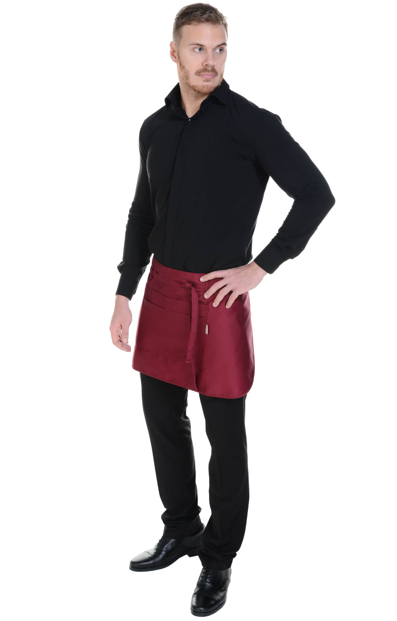 59926 Фартук  укороченный, цвет burgundy BARISTA  Одежда для официантов  размер  - Вид №8