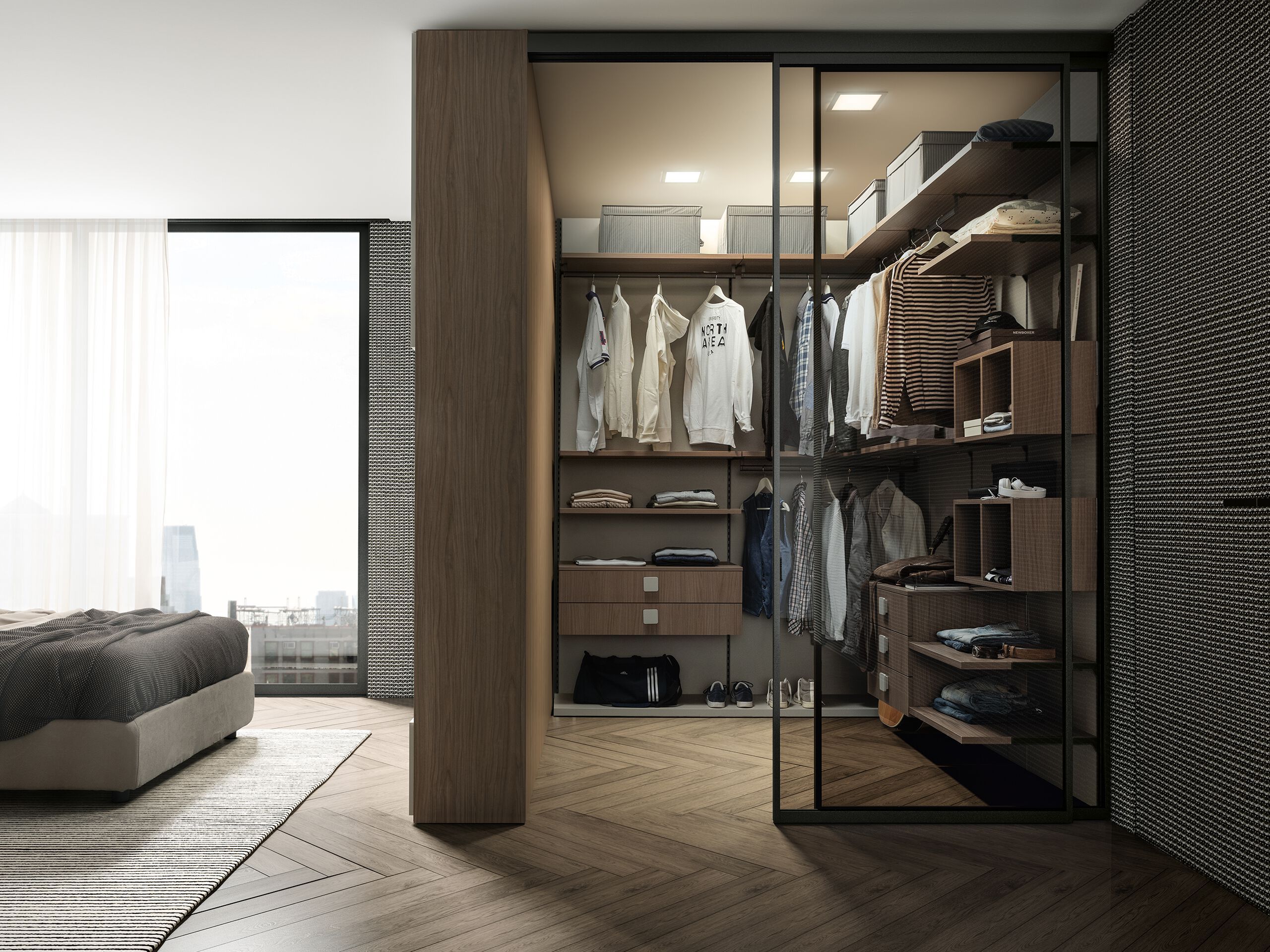 Деревянная угловая гардеробная Adok Интермеццо ARCH-00081710