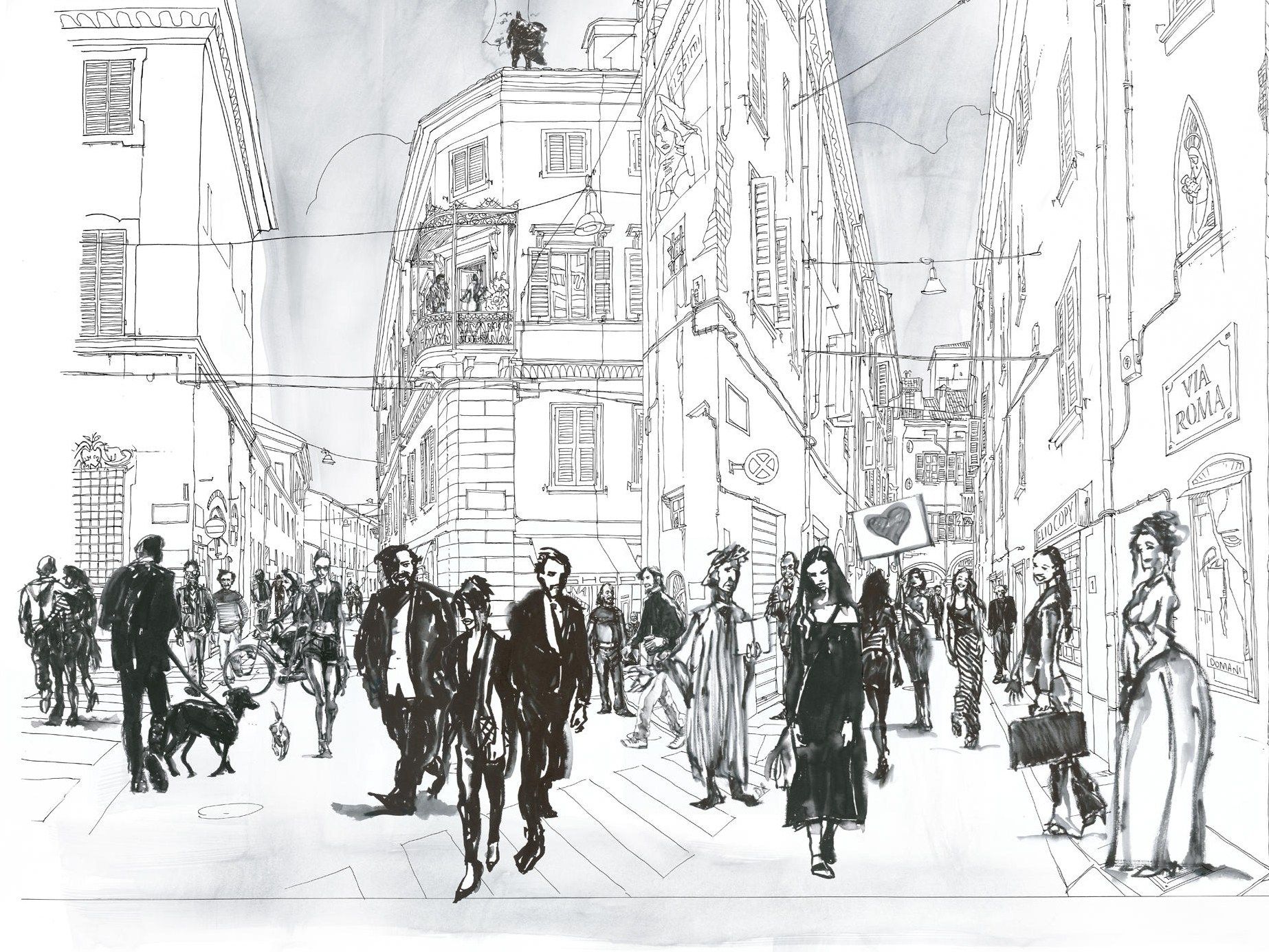 Обои с пейзажами Tecnografica коллекции произведений искусства ARCH-00093228