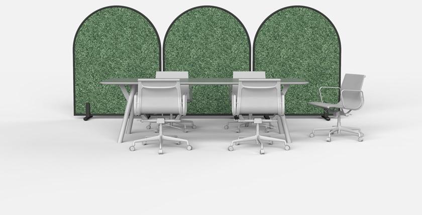 GREEN MOOD Звукопоглощающая офисная перегородка на колесах Design sun-id-1433653 - Вид №18