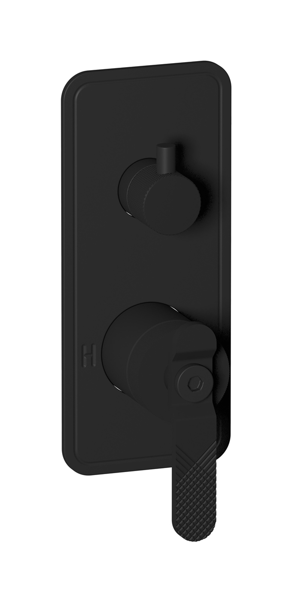 Встроенный смеситель для душа с двухходовым дивертером WE ARE IB b2310np Matt Black Bold