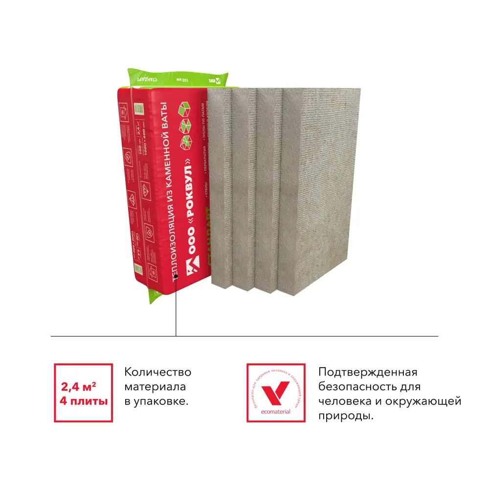 Rockwool Стандарт — минераловатные плиты для эффективного утепления 18722597 STLM-0012192 - Вид №5