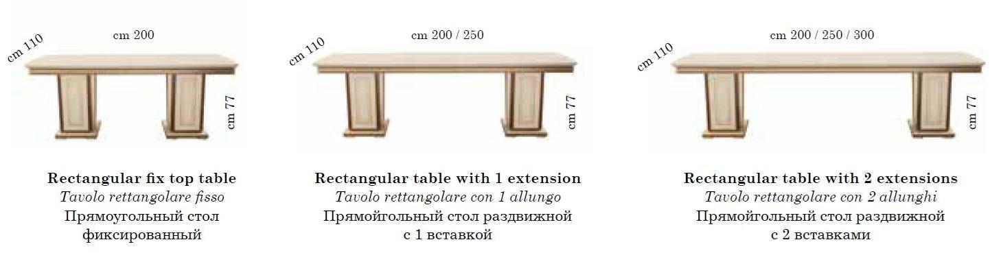 Arredoclassic Прямоугольный стол для гостиной Fantasia sun-id-1483796 - Вид №3