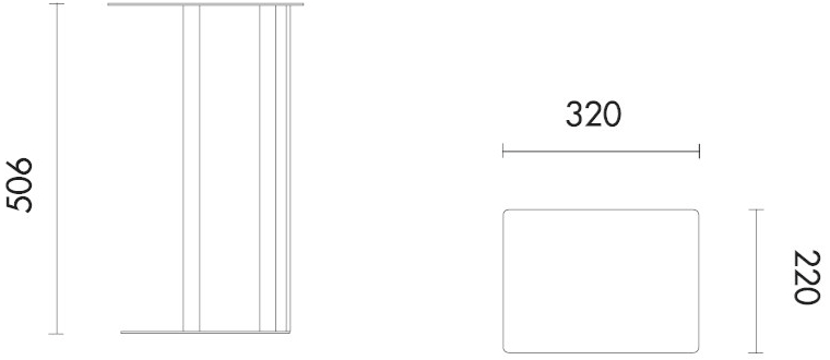 Grado Design Журнальный столик из лакированной стали высокий Doric Dor-tb-01 - Вид №5