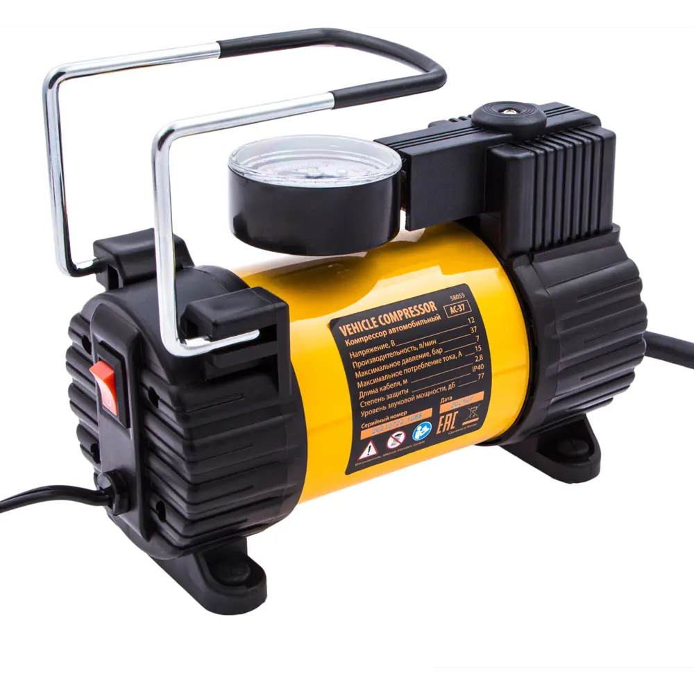 Автомобильный компрессор Denzel AC-37 для шин и надувных изделий 87431258 STLM-0073906 - Вид №1