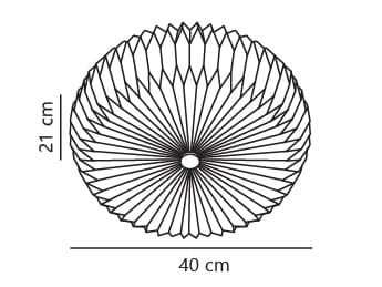 Настенный светильник / потолочный светильник из бумаги Nordlux BELLOY ARCH-00091460 - Вид №9