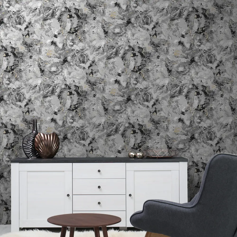 Обои флизелиновые Anturage Atlantic черные 1.06 м 168569-27 STLM-2010047 - Вид №2