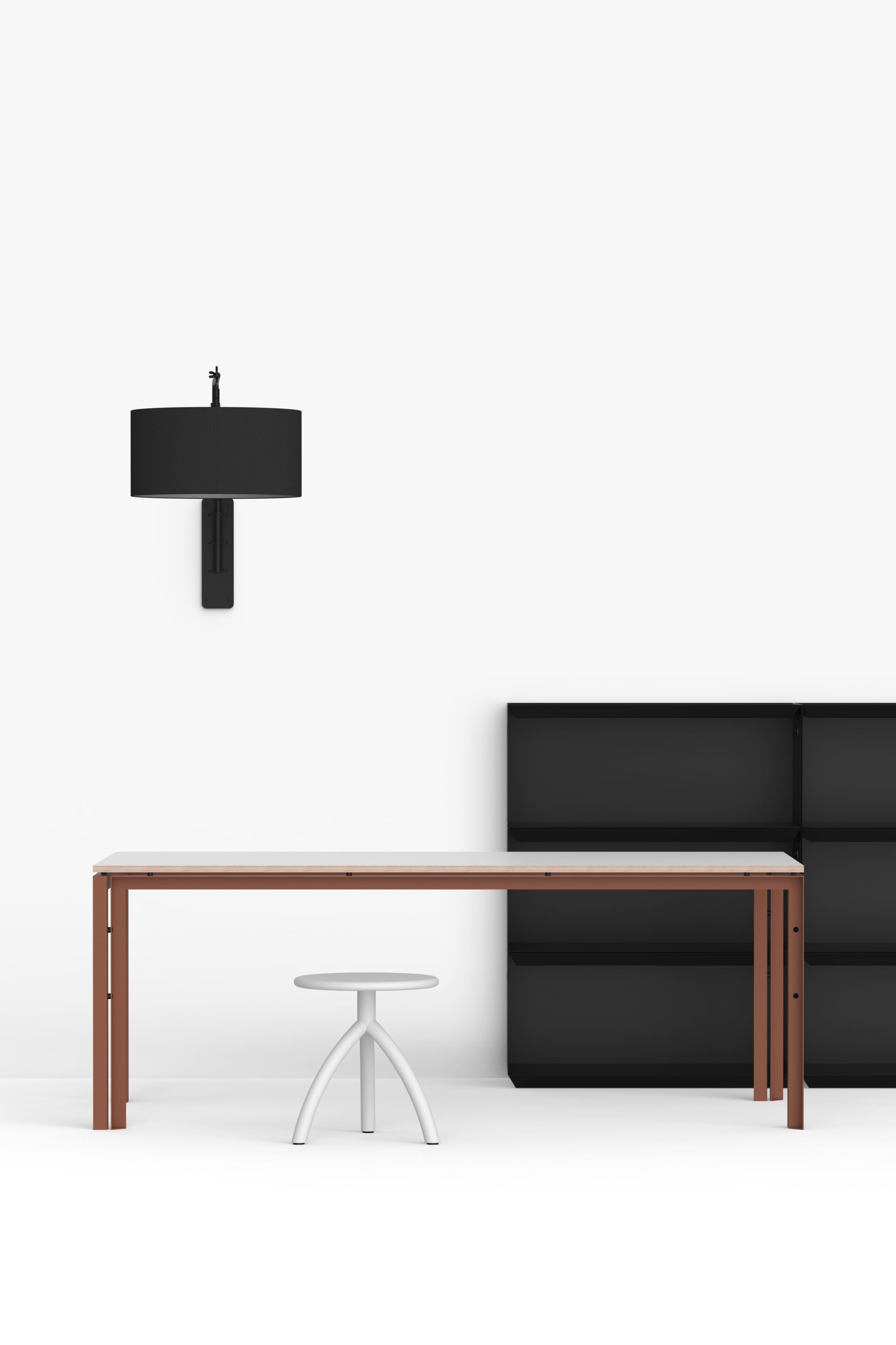 Прямоугольный стол из стали и дерева FUNCTIONALS WT-TABLE ARCH-00093437 - Вид №2