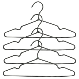 Плечики KONSENSA 40x0.5 см металл цвет серый 4 шт.