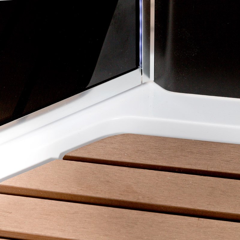 ЕМ1510 с гм. и эл. Душевая кабина DETO Серия EM BМ1510 LED с гм. BLACK - Вид №10