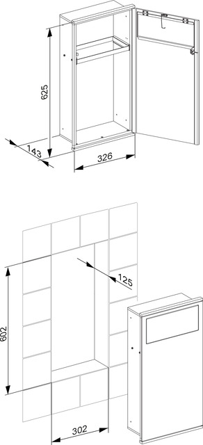 44988015102 Модуль для умывальника 1 KEUCO Plan Integral - Вид №2